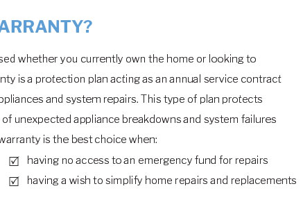 mobile home warranty